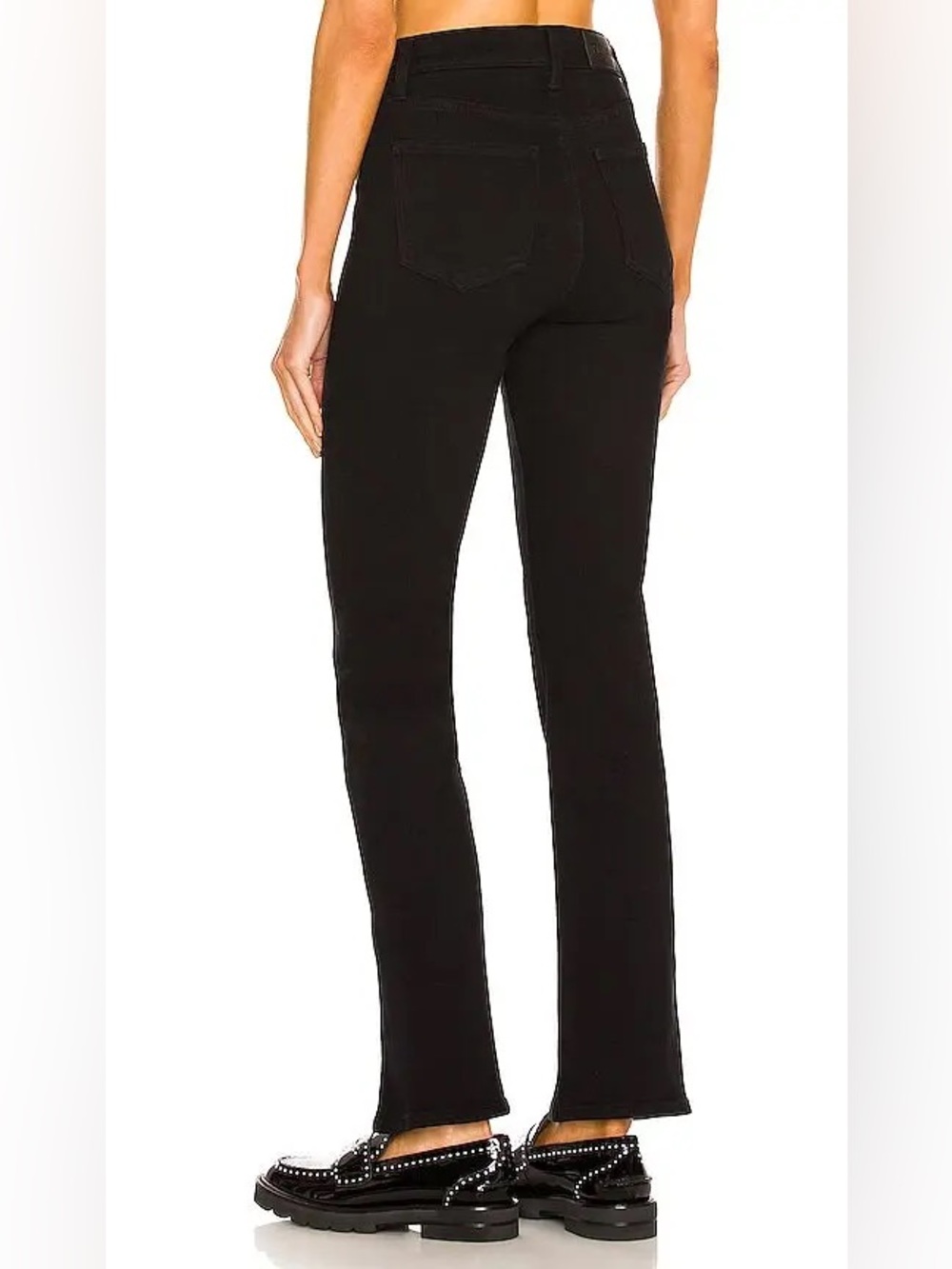 Pistola Teagan High Rise Vented Straight Jeans Black Size 24 - Picture 3 of 10
